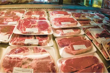  ?? KEITH SRAKOCIC/AP 2022 ?? Current federal policy allows meat to be labeled as U.S. in origin if it is raised elsewhere and imported for slaughter.
