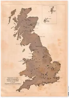  ??  ??  TICK LIST
A map showing sites on Rothschild’s List; many are now nature reserves and incredible places to walk.