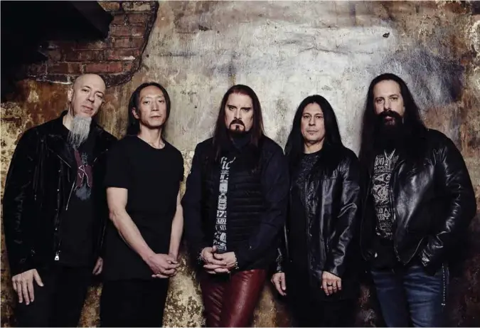  ?? FOTO: JIMMY FONTAINE ?? Dream Theater består av Jordan Rudess (t.v), John Myung, James Labrie, Mike Mangini og John Petrucci.