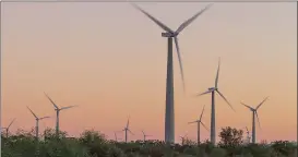  ??  ?? CHANGE IS COMING: Another wind farm, this one with concrete towers, has come online in the Western Cape with the commission­ing of the Gouda Wind Farm. It has 46 turbines capable of powering 200 000 households. Several more are in the pipeline.