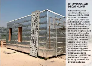  ??  ?? A prototype of Baitykool protype, being constructe­d by a team of students at Amity University