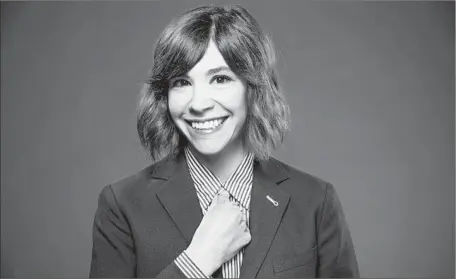  ?? Ricardo DeAratanha
Los Angeles Times ?? “I TRY TO SEEK
out people that have endless curiosity about the world,” says actress-musician Carrie Brownstein of Sleater-Kinney.