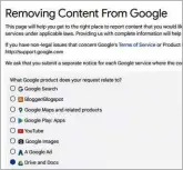  ?? ?? Use Google’s troublesho­oter to request the removal of content for legal reasons