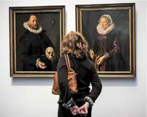  ?? ?? about50oft­he best works from Hals are on display, including Portrait Of A Manwitha Skull and Portrait Of A Woman.