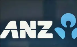  ?? PETER PARKS/AFP ?? This photo taken in Sydney on November 30 show the logo of ANZ, one of the ‘big four’ Australian banks.