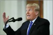  ?? MANUEL BALCE CENETA - THE ASSOCIATED PRESS ?? President Donald Trump speaks during a news conference in the East Room at the White House in Washington, Wednesday, Nov. 7.