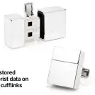  ??  ?? Ulla stored terrorist data on USB cufflinks