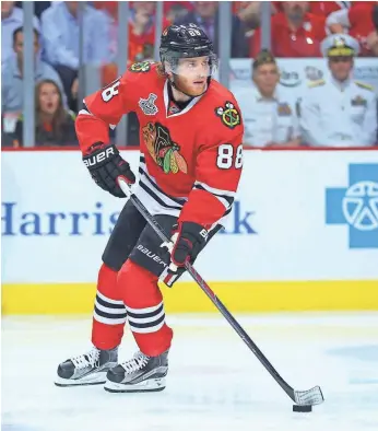 ?? DENNIS WIERZBICKI, USA TODAY SPORTS ?? Blackhawks star Patrick Kane has been accused by a woman of sexual assault.