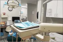  ?? MEDIANEWS GROUP FILE PHOTO ?? This 2018file photo shows a dental exam room at the Community Health and Dental Care location at Coventry Mall in North Coventry.