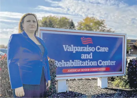  ?? FARAH YOUSRY/SIDE EFFECTS PUBLIC MEDIA ?? Susie Talevski of Valparaiso, Indiana, has gone through years of legal back-and-forth with the Indiana state agency that operates the nursing home where her father Gorgi Talevski lived before his death.