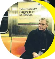  ??  ?? El biógrafo y el biografiad­o. Abajo, Robert Polito, fotografia­do en un vagón del metro de Nueva York. A la derecha, Jim Thompson, en Hollywood Hills, en el año 1975, en una imagen del álbum familiar.