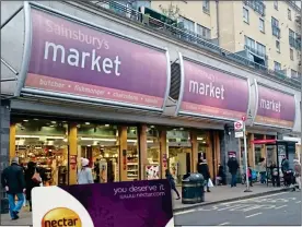  ??  ?? SHOPPING SPREE: Points were spent at a Sainsbury’s store in Pimlico, London, when Nectar card owner was abroad