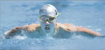  ?? ?? NEXT LEVEL: Horsham Swimming Club’s Edward Jones was among five Wimmera swimmers to qualify for finals at the 2022 Country All Junior Meet.