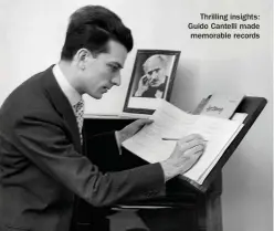  ??  ?? Thrilling insights: Guido Cantelli made memorable records