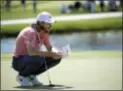  ?? PHELAN M. EBENHACK — ASSOCIATED PRESS ?? Tommy Fleetwood lines up a putt on the 17th fairway during the second round of the Arnold Palmer Invitation­al on Friday in Orlando, Fla.