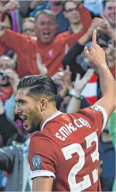  ?? FOTO: AFP ?? Ein Deutscher wirft die Deutschen raus: Emre Can jubelt.