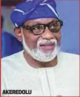  ??  ?? AKEREDOLU