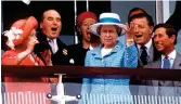  ?? ?? 1993
It’s a family affair at Epsom as the Queen is joined by her mother (left) and Prince Charles (right) for the Derby