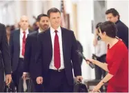  ?? J. SCOTT APPLEWHITE/ASSOCIATED PRESS ?? Former FBI counterint­elligence agent Peter Strzok walks to give a deposition before the House Judiciary Committee on Capitol Hill in Washington in June 2018.