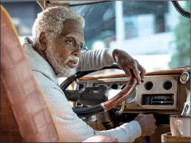  ??  ?? Boston Celtics point guard Kyrie Irving dons old age makeup to play the title character in Uncle Drew.