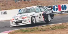  ??  ?? The Pye-Luff Commodore at Bathurst (left) and Brocky taming the Mountain circuit in his famous 05 car in 1994.