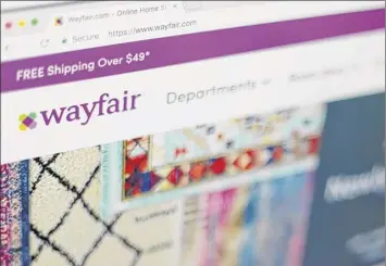  ?? Jenny Kane / Associated Press ?? online retailers like Wayfair are trying hard to get more people to buy stoves, washing machines and other large appliances without seeing them in person. Wayfair, for example, signed a deal last year to sell GE appliances on its site. Someone may point out a shortfall that could be important to you.