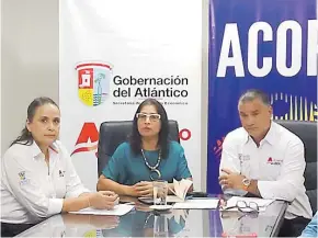  ?? CORTESíA ?? Cecilia Arango, Rosmery Quintero y Anatolio Santos, en la presentaci­ón del proyecto.