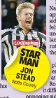  ??  ?? STAR MAN JON STEAD Notts
County