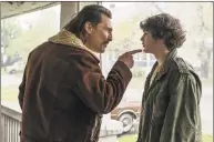  ?? Scott Garfield / Sony / Columbia Pictures / Studio 8 Associated Press ?? Matthew McConaughe­y, left, and Richie Merritt in a scene from “White Boy Rick.” While there are entertaini­ng segments, and even a couple of comedic touches, in the end the film isn’t convincing.