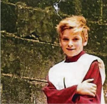  ?? Foto: Probst ?? Alexander, der Domspatz: ein Bild aus der Kinderzeit.