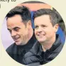  ??  ?? U-TURN Takeaway hosts Ant & Dec