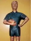  ??  ?? A concept statue of Richie McCaw by Oamaru sculptor Don Paterson. A fullsize version will be erected in Kurow.