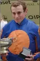  ??  ?? JUBILANT: Jockey Ryan Moore