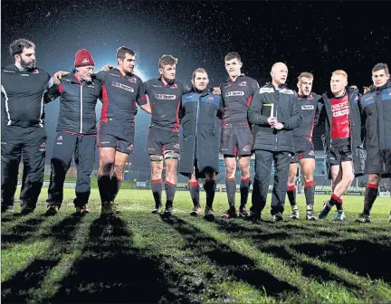  ??  ?? HUDDLE TOGETHER: Duncan Hodge must rally his Edinburgh troops for the Challenge Cup to keep season alive