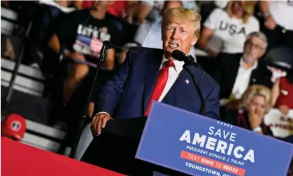  ?? Photograph: Gaelen Morse/Reuters ?? Donald Trump in Youngstown, Ohio, on 17 September.