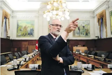  ?? THE CANADIAN PRESS FILES ?? Auditor General Michael Ferguson delivered a report highly critical of the government’s job training services for Indigenous people.