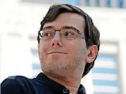  ??  ?? Martin Shkreli talks with reporters after he was convicted Friday of deceiving investors.