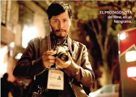  ?? ?? EL PROTAGONIS­TA del filme, en un fotograma.