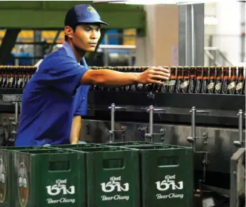  ?? THAIBEV ?? ThaiBev's beer business posted a 26.6% y-o-y increase in revenue to THB120 billion in FY2019