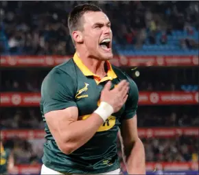  ??  ?? PLENTY AT STAKE: Jesse Kriel scored in mid-year against France, but who will be crowing come the end of today’s clash between South Africa and the Tricolors in Paris?