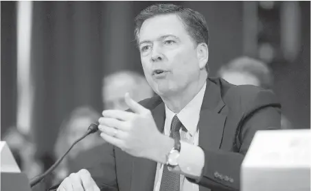  ?? CLIFF OWEN, AP ?? Former FBI director James Comey says he disagrees with some conclusion­s of the report, but respects the watchdog’s work.