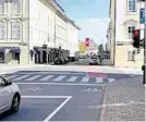  ?? KLZ/REI ?? An dieser Kreuzung in Klagenfurt kommt Rotabbiege-Ampel