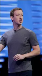  ??  ?? Mark Zuckerberg