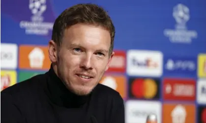  ?? Photograph: Richard Sellers/Sportsphot­o ?? Julian Nagelsmann worked with Chelsea’s sporting director Laurence Stewart and technical director Christophe­r Vivell at RB Leipzig.