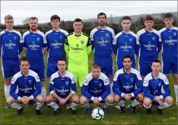  ??  ?? The Glenmuir squad prior to their clash with Duleek at the Tollstone.