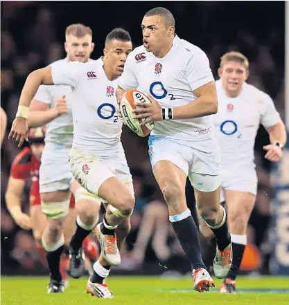  ??  ?? England’s Jonathan Joseph in action against Wales.