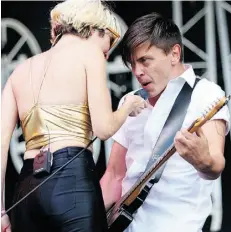  ?? Mack Lamoureux/Edmonton Journal/file ?? Leah Fay and Edmontonia­n Peter Dreimanis of July Talk. The Toronto-based band is playing several festivals this summer.