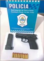  ?? ?? ARMA. El ingeniero mató al ladrón con una pistola Bersa calibre 45 que tenía registrada.