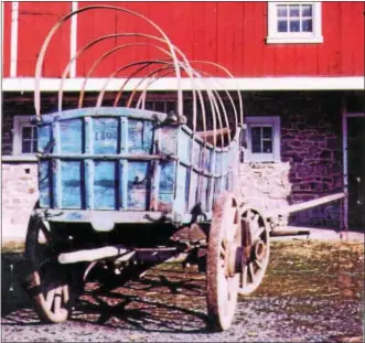  ?? SUBMITTED PHOTO ?? During the American Revolution, Patriotic farmers provided hundreds of wagons to win our freedom with a number of six-horse teams, besides flour and iron supplies from our foundries and mills in the vast Oley Valley basin. The Sternbergh wagon (1803),...