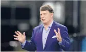  ?? CARLOS OSORIO/AP ?? Jim Farley, a cousin of late “Saturday Night Live” star Chris Farley, is the CEO of the Ford Motor Co.